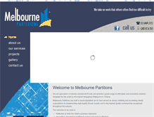 Tablet Screenshot of melbournepartitions.com.au